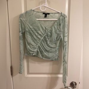 Forever 21 green long sleeve shirt